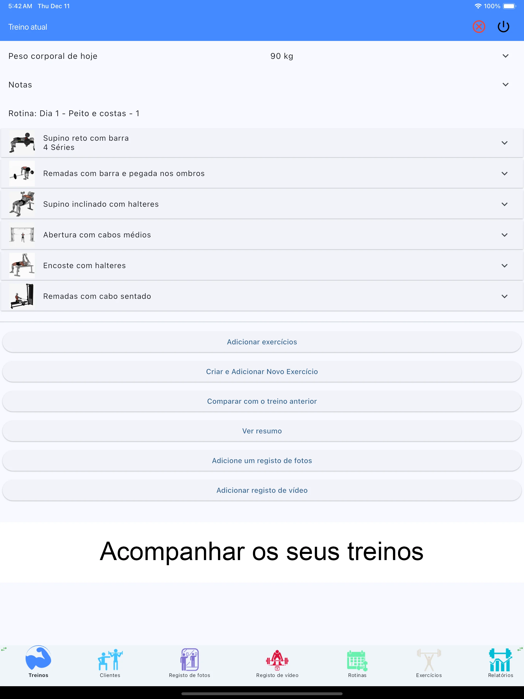 Captura de tela do iPad