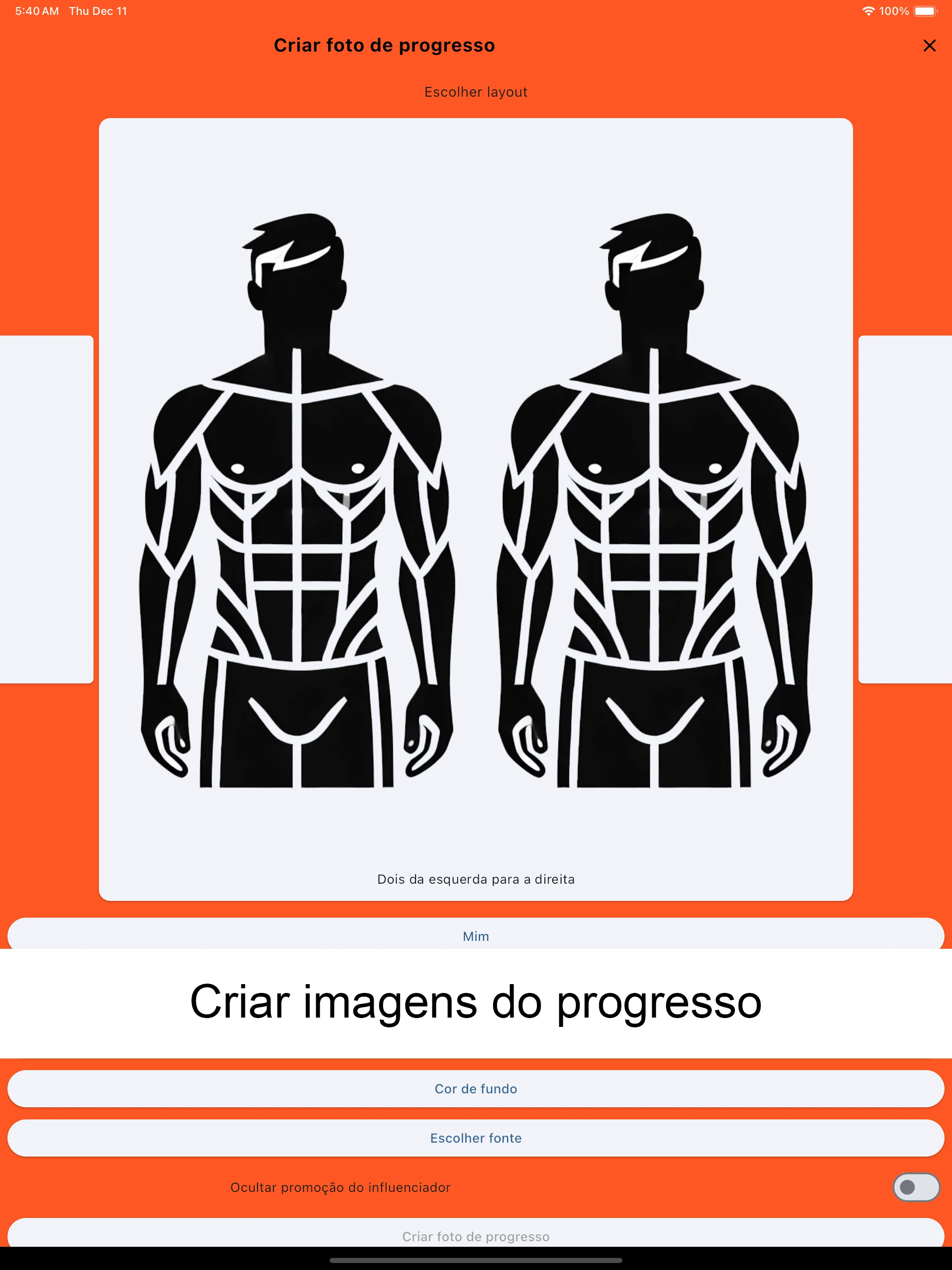 Captura de tela do iPad