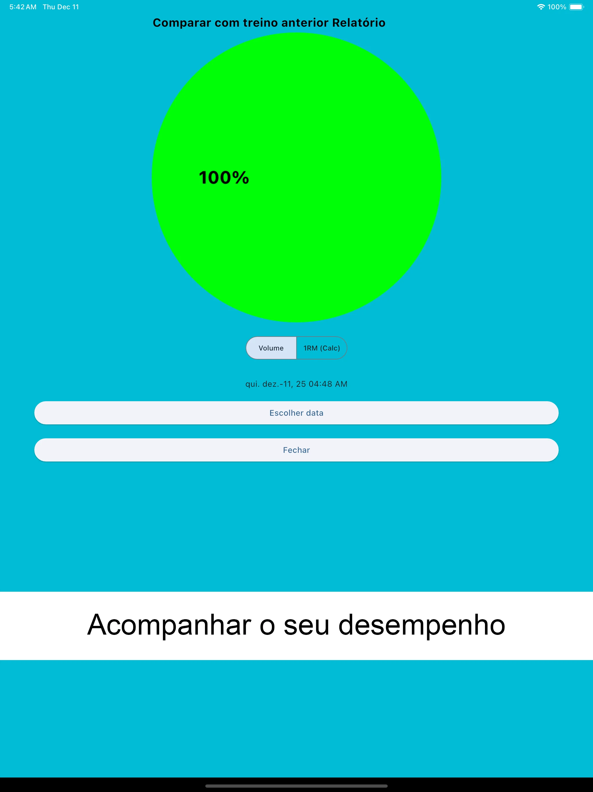 Captura de tela do iPad