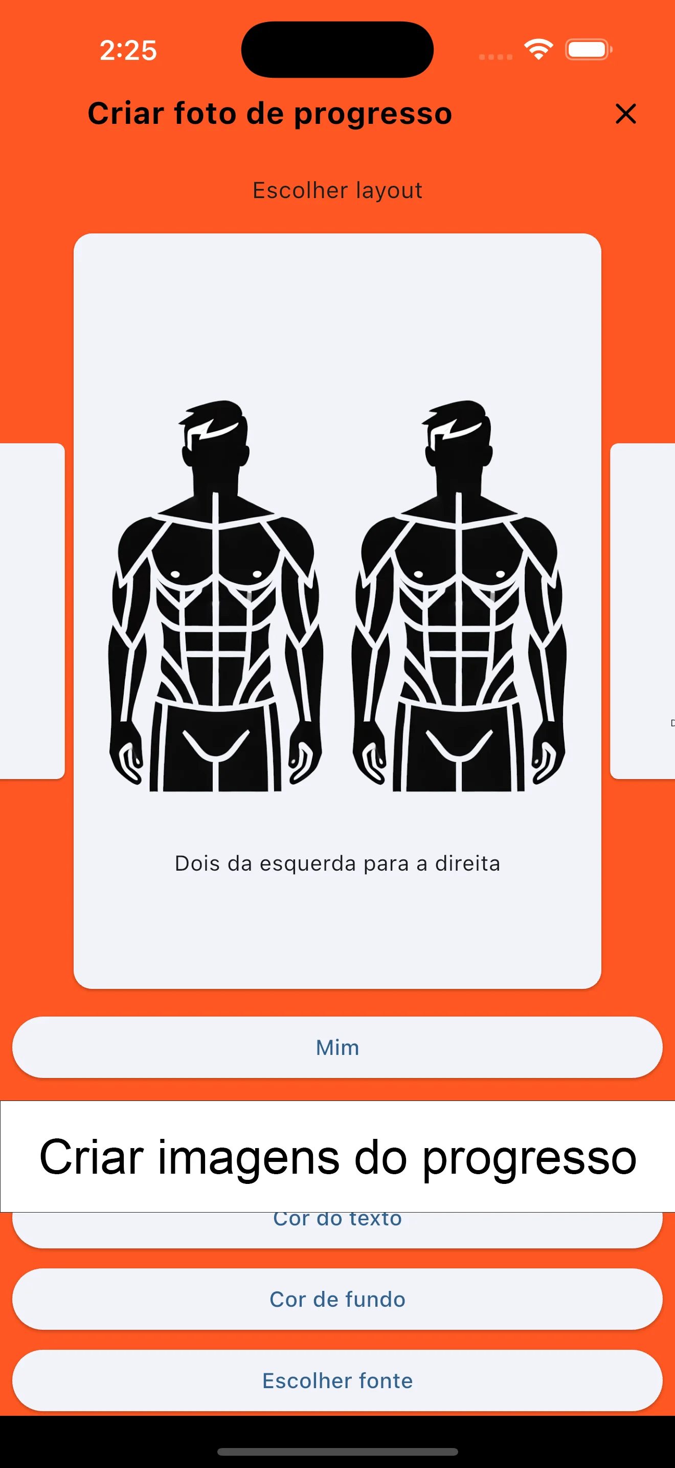 Captura de tela do iPhone