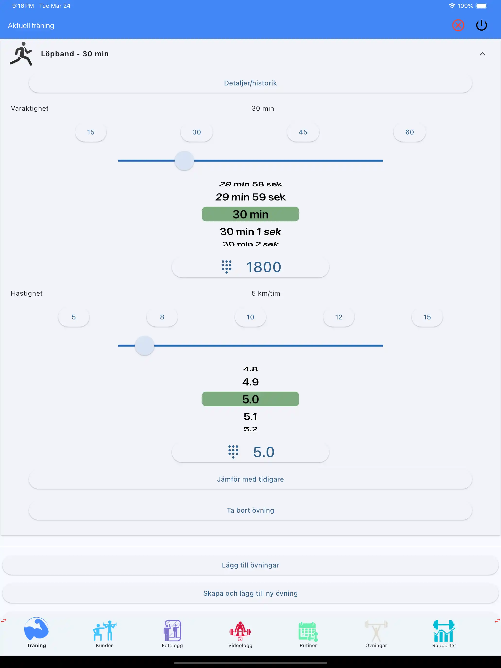 Konditionsträning uthållighet surfplatta ipad
