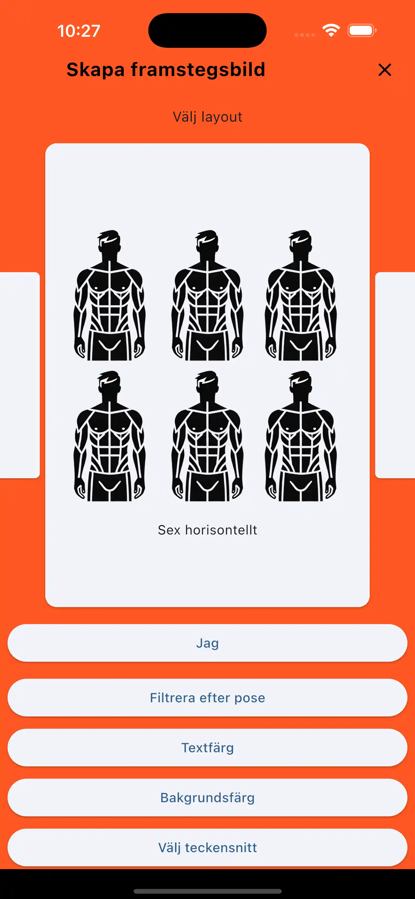 Framstegsbild Sex Horisontella