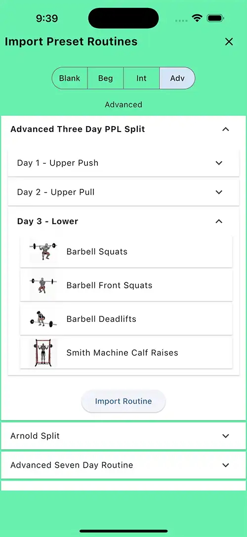 Advanced Three Day PPL Split Day 3 Lower