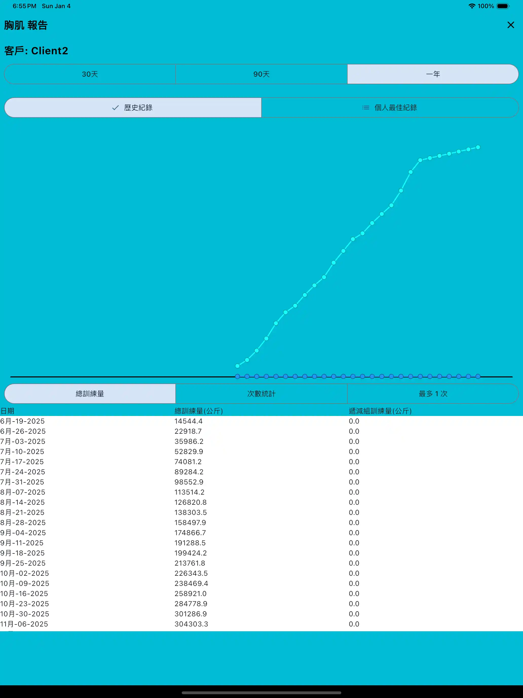 肌肉群報告平板版